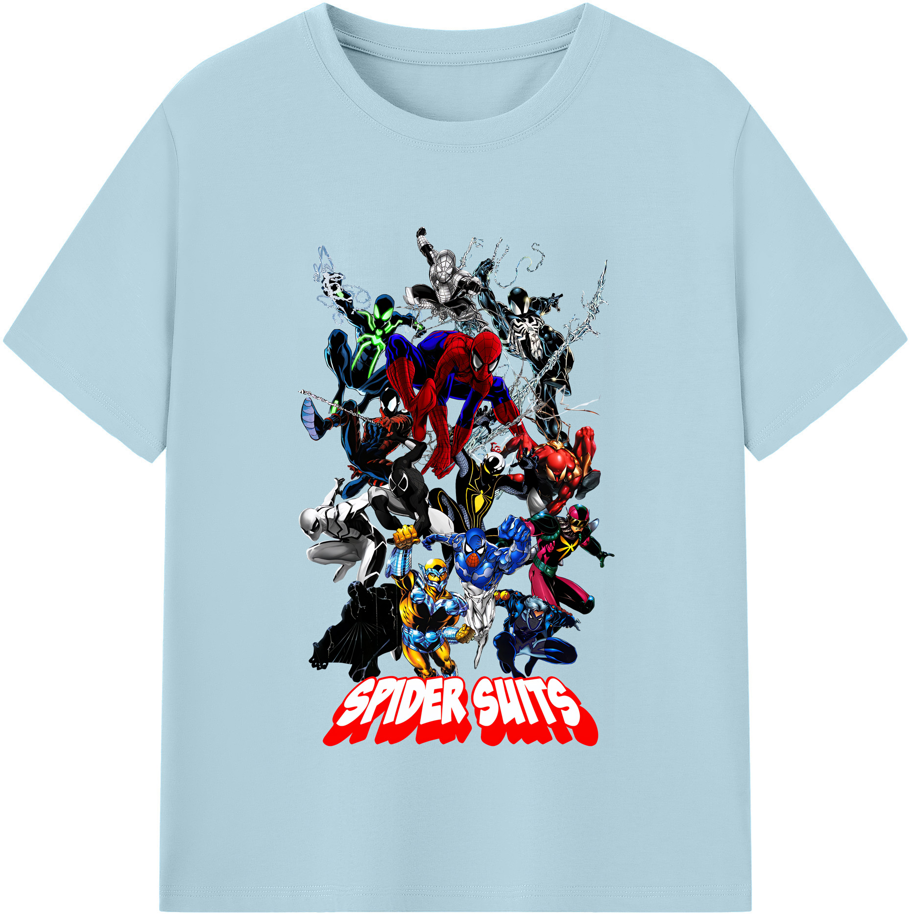 （画像用） Spider Man スパイダーマン 綿100％半袖Tシャツ（フロントプリント）